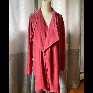 Pink Velvet Cardigan